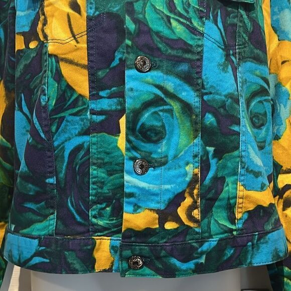 Isaac‎ Mizrahi Multi-Coloured Denim Jacket Size M - Picture 4 of 12